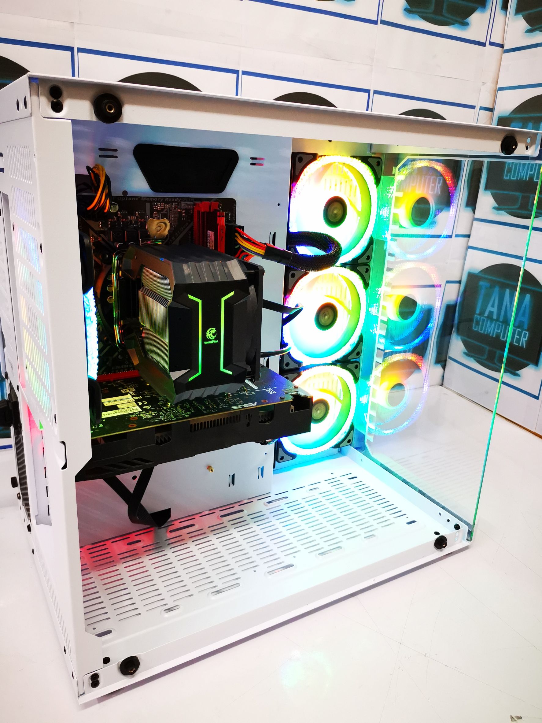 (16,900)คอมประกอบทำงาน เล่นเกมส์ Intel I5 Gen9 Ram16gb SSD480GB GTX1050Ti 4GB