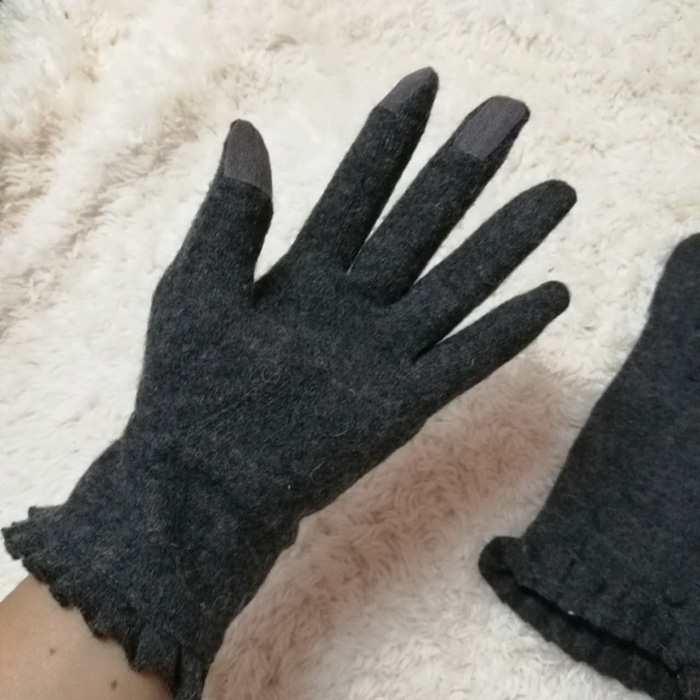 ถุงมือผ้าขนสัตว์ น่ารักค่ะ ไซด์ S