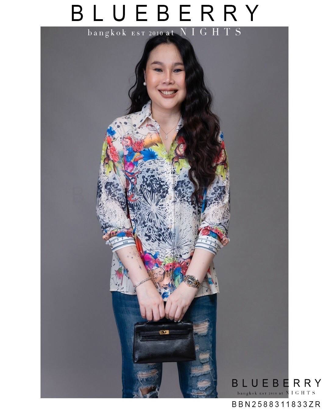 เสื้อเชิ้ต พรีเมียมทรงคลาสสิคตลอดกาลเชิ้ตแขนยาว พิมพ์ลายแบรนด์เนมไฮคลาส ใส่สบาย : สินค้าคุณภาพ (พร้อมส่ง)