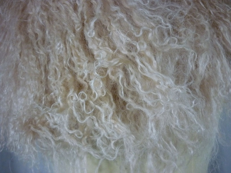 ผ้าพันคอ เฟอร์ขนแกะมองโกเลียแท้ (ใหม่ป้ายห้อย)