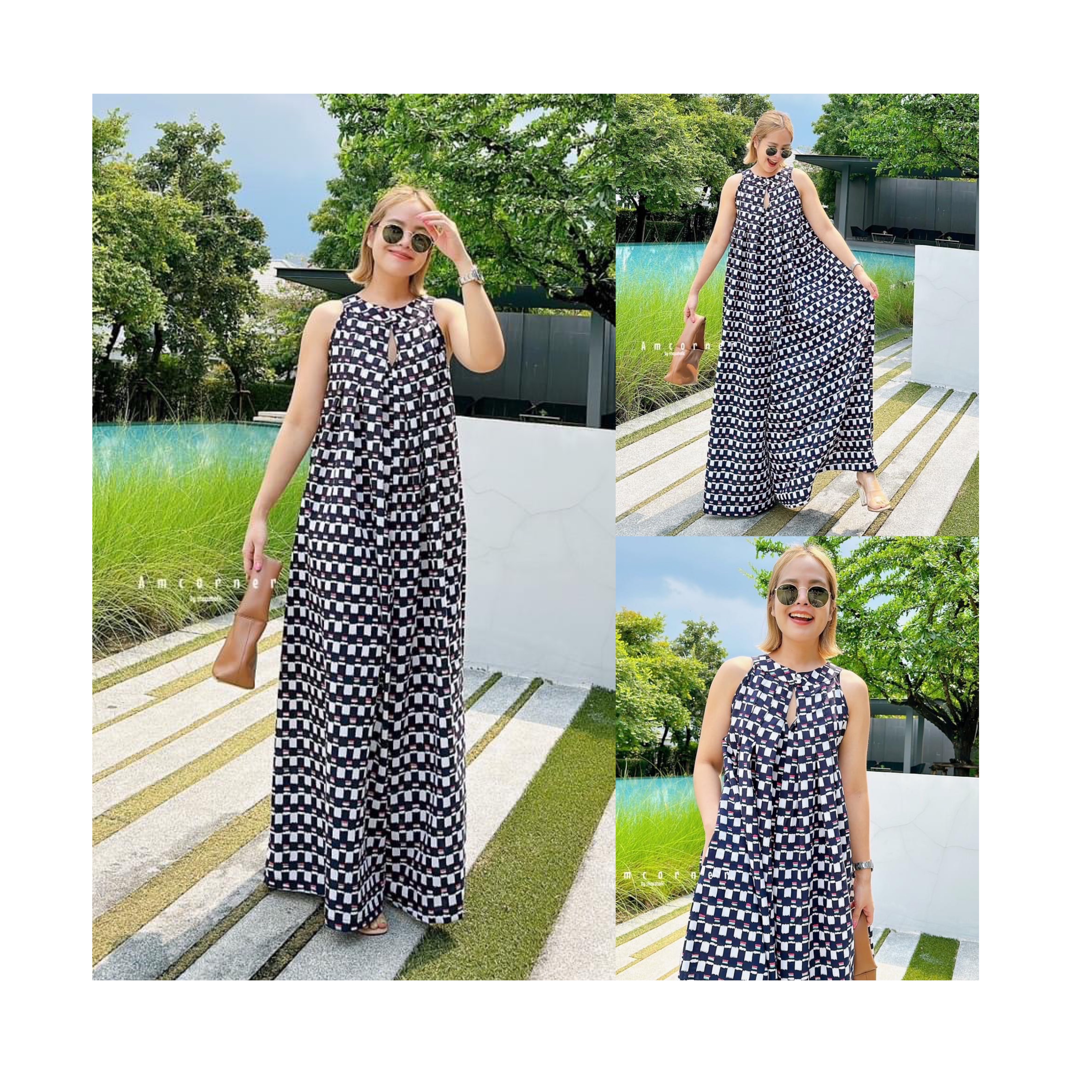 Jump long pant จั๊มสูท ผ้าcottonเนื้อทิ้งๆ เนื้อผ้าใส่สบาย สินค้าคุณภาพ (พร้อมส่ง)