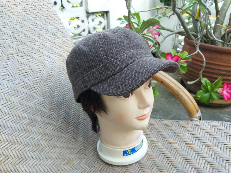 หมวกแก๊ปทรงนิวส์บอย ผ้าแคนวาสสวยมาก