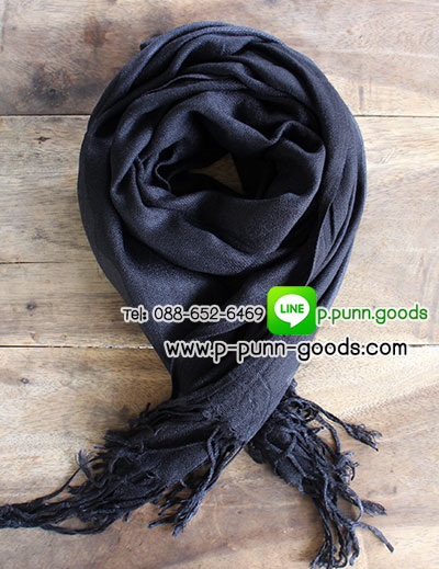 ผ้าคลุมไหล่/ผ้าพันคอ ผ้า Pashmina เนื้อนุ่ม เบา