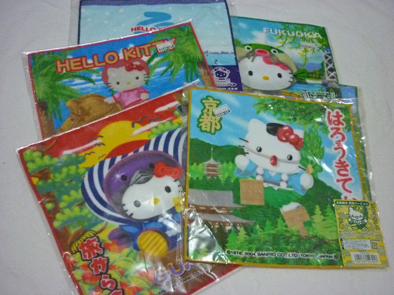 ผ้าขนหนูผืนเล็ก KITTY ลิขสิทธิ์แท้ Sanrio JAPAN