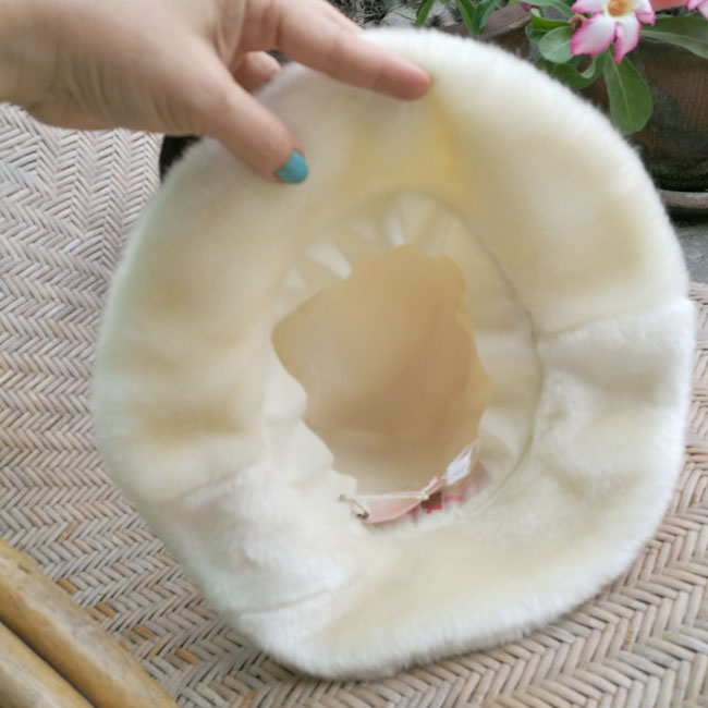 หมวกเด็ก PINK HOUSE ขนหมีสุดนุ่มมม (ใหม่ป้ายห้อย)