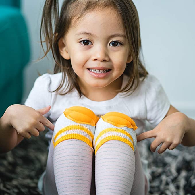 สนับเข่าเด็กเล็ก หัดเดิน-หัดคลาน บุฟองน้ำกันกระแทกหัวเข่า Baby Knee Protection Pad