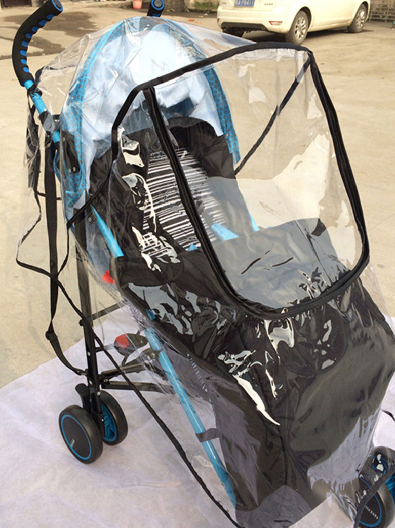 ผ้าคลุมรถเข็นเด็ก ที่คลุมรถเข็นเด็ก กันน้ำ กันฝน กันลมหนาว NanaBaby อย่างดี มีซิปเปิดด้านหน้าและเทปตีนตุ๊กแกด้านหลัง