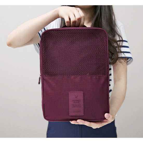 กระเป๋าใส่รองเท้าสำหรับเดินทาง กันน้ำได้ ถือพกพาสะดวก มี 6 สีให้เลือก