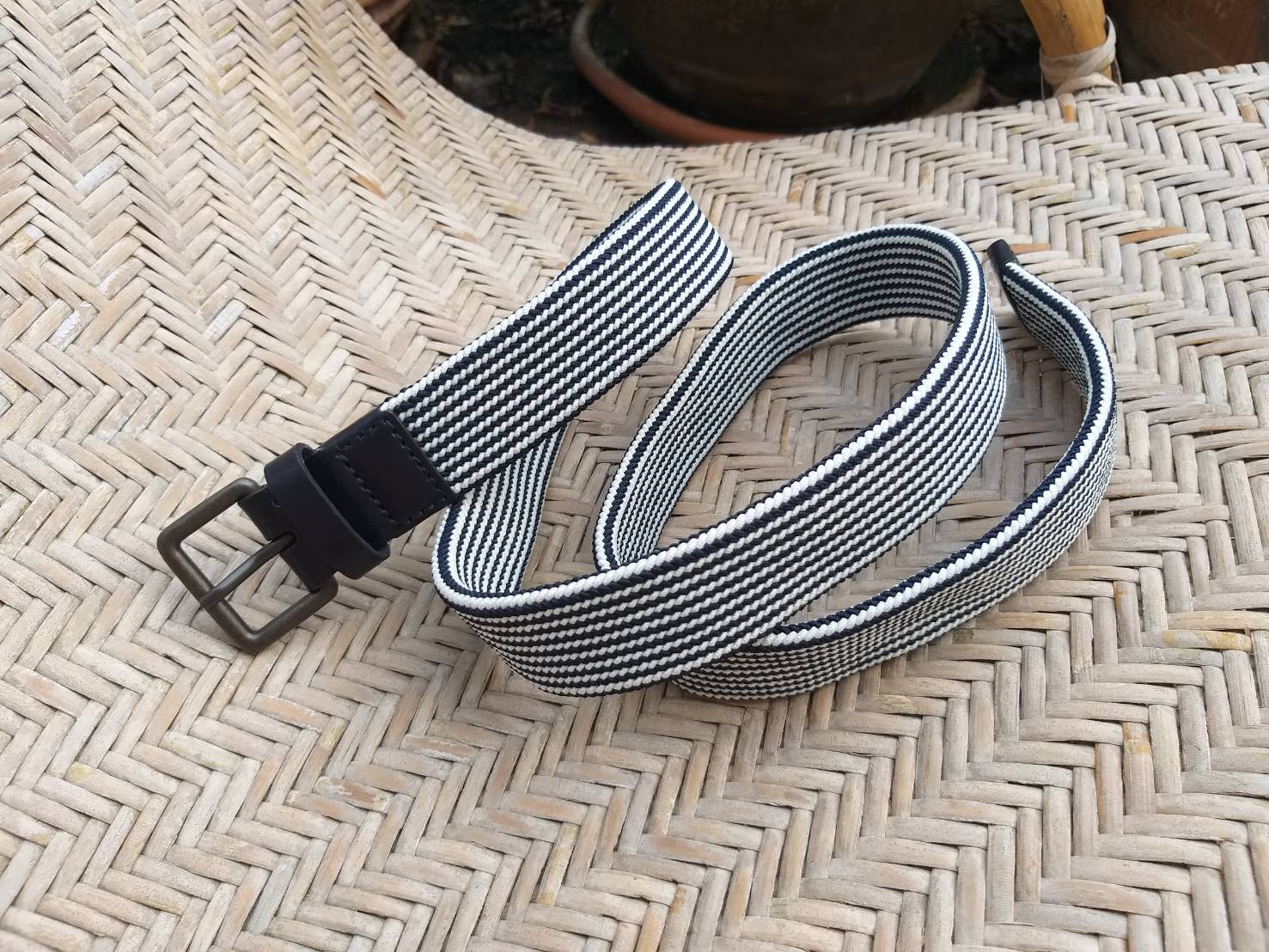 เข็มขัดนักกอล์ฟชาย เชือกถักแบบยืด (ของใหม่)