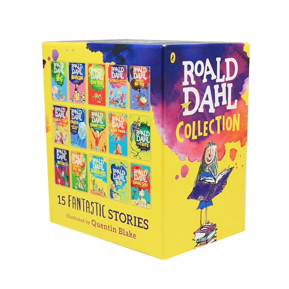 Roald Dahl & Quentin Blake - 15 Book Fantastic Stories Collection : เซตหนังสือปกอ่อน 15 เล่ม โรอัล ดาห์ล