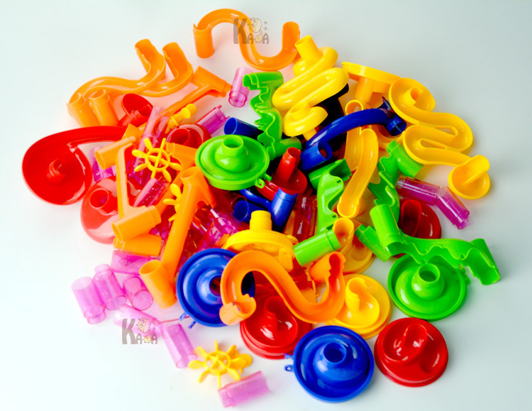 ของเล่นตัวต่อรางสไลเดอร์ลูกแก้ว Marble Run 105 ชิ้น