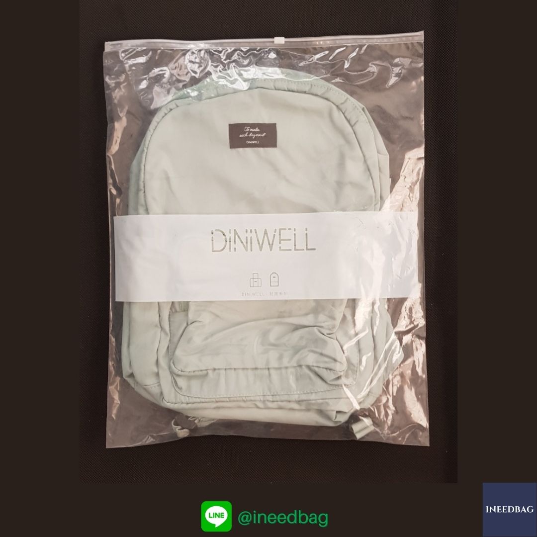 DINIWELL กระเป๋าเป้พับได้ กระเป๋าพับได้ กันน้ำ น้ำหนักเบา ใช้ได้ทุกโอกาส มี 4 สีให้เลือก (DINIWELL Foldable Travel Backpack Unisex Lightweight Portable School Backpack Laptop Bag Casual Water Resistant)