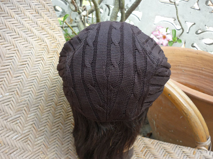 หมวกติงลี่ผ้าลายนิตติ้ง สวยมาก