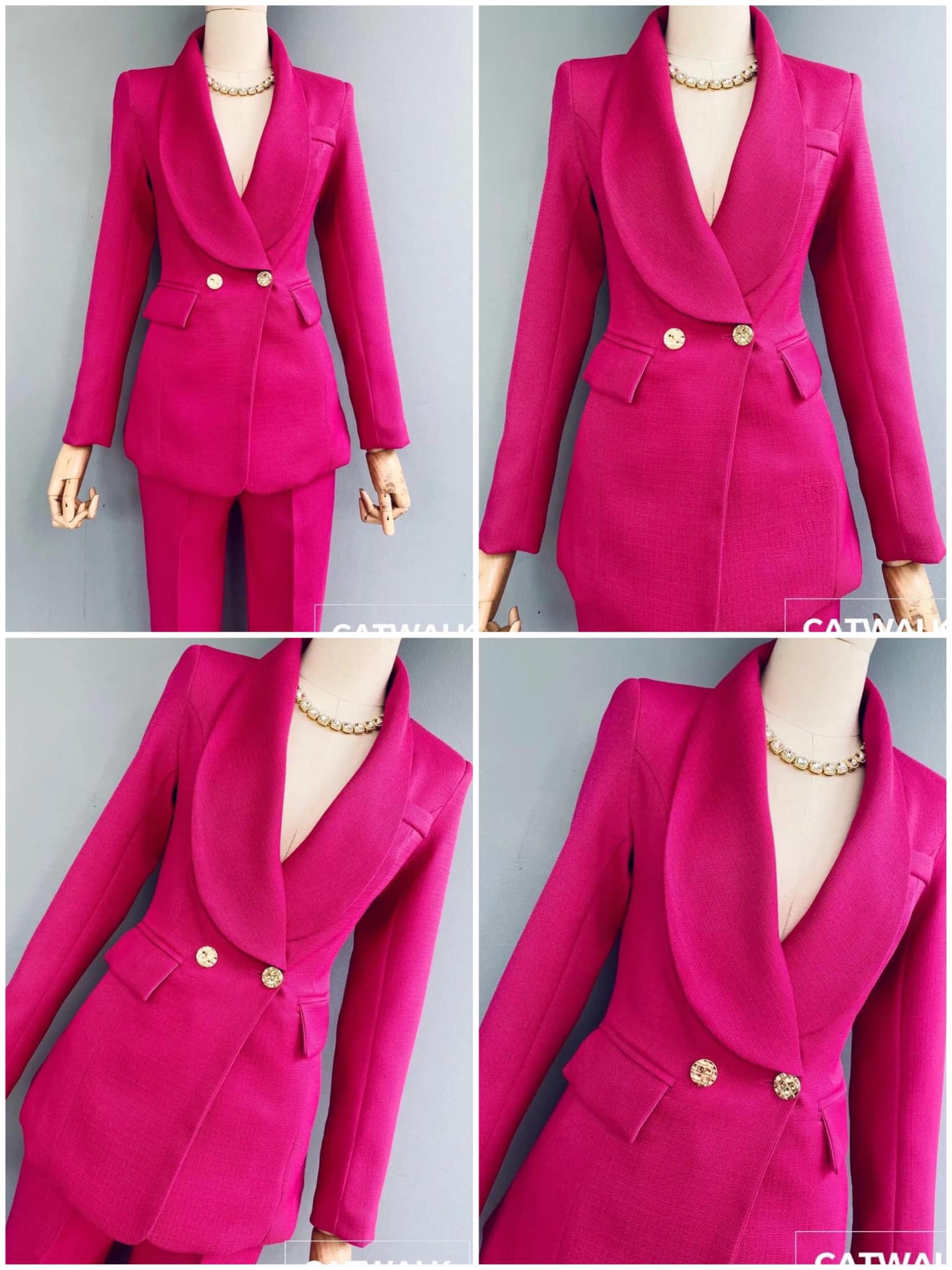 เซตเบลเซอร์คอกล้วย+กางเกงขายาวทรงสวย เนื้อผ้าสวยมาก เป็นผ้าลายทอ ตัวเบลเซอร์เป็น ทรงเข้ารูป สินค้าคุณภาพ (พร้อมส่ง)