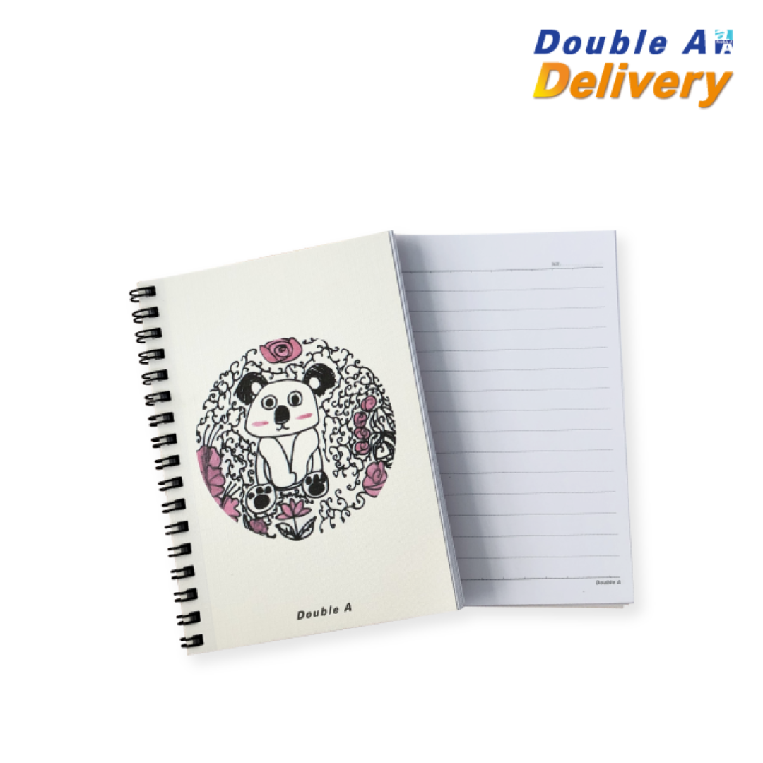 สมุดสันห่วง ขนาด A6 80 แกรม 40 แผ่น ลาย Koala ซื้อ 3 แถม 1 (ปกติ 30-. เฉลี่ยเหลือเล่มละ 22.50-.)