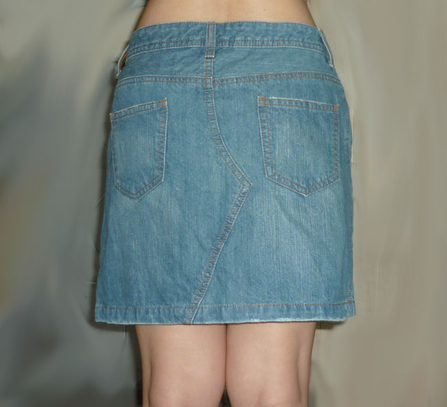 กระโปรงยีนส์ดีไซน์เรียบๆ จากญี่ปุ่นจ้า 30-37-15