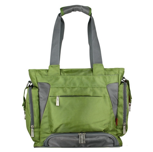Ecosusi กระเป๋าคุณแม่ กระเป๋าสัมภาระคุณแม่ กระเป๋าแม่ลูกอ่อน สะพายได้ แถมผ้ารองเปลี่ยนผ้าอ้อม ผลิตจากไนล่อนคุณภาพสูง ทนทาน ช่องใส่ของเยอะ (สีเขียว)