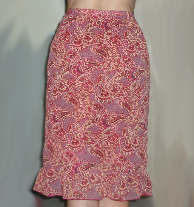 กระโปรงผ้าชีฟอง ชายระบาย สวยมาก หวานๆ ค่ะ