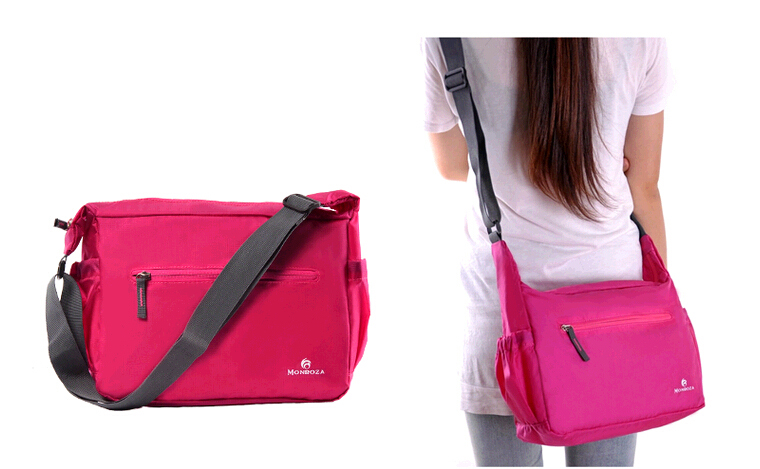 กระเป๋าสะพายพับเก็บได้ ผลิตจากไนล่อนกันน้ำคุณภาพดี พกพาสะดวก คุ้มค่า มีให้เลือก 7 สี