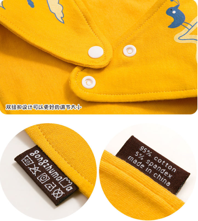 Set หมวก+ผ้ากันเปื้อน เด็กเล็ก 6-24 เดือน หมวกแมวน่ารักกับผ้ากันเปื้อนสามเหลี่ยมสไตล์เกาหลี Cat Have More Fun