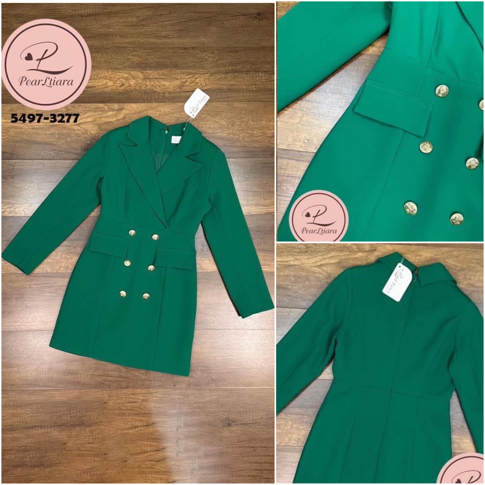 เดรสคอปกทรงสูทแขนสั้น สีสันสดใส ผ้าหนานุ่มทุกการสัมผัส งานมีเทคเจอร์ในตัว สินค้าคุณภาพ (พร้อมส่ง)