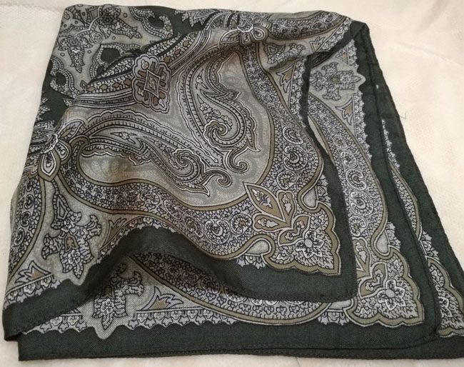 ผ้าพันคอ 100% silk Made in England