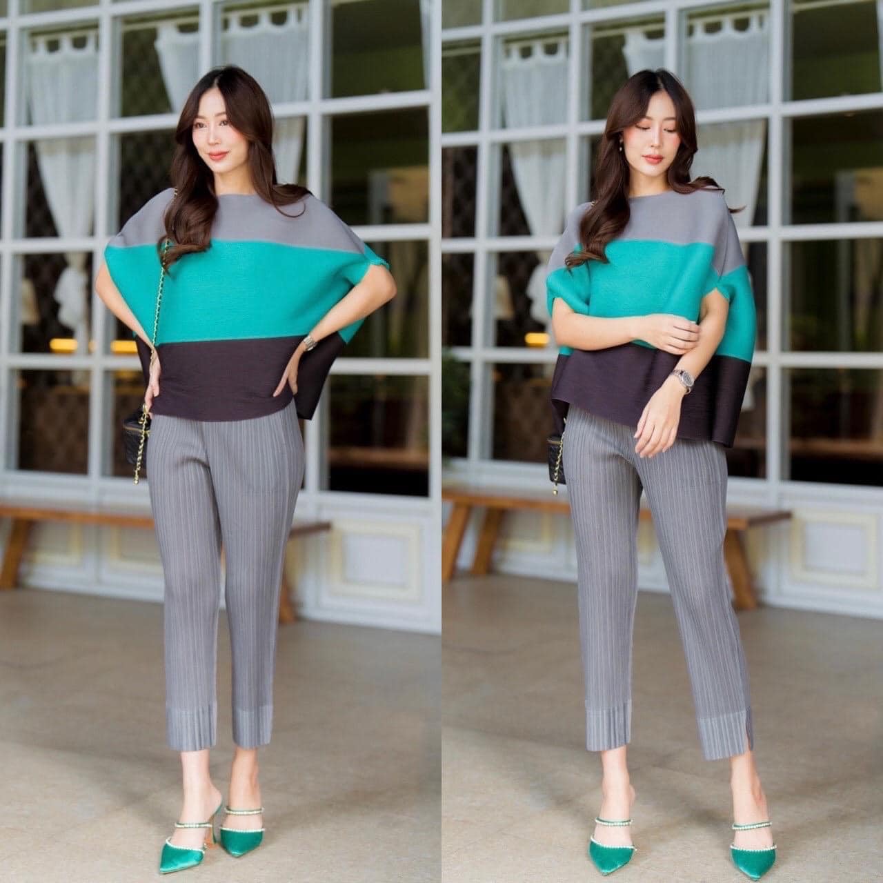 ชุดเซตผ้าอัดพลีท แบบงานBrand คุณภาพแน่นๆ AA Premium 💫 สินค้าคุณภาพ (พร้อมส่ง)