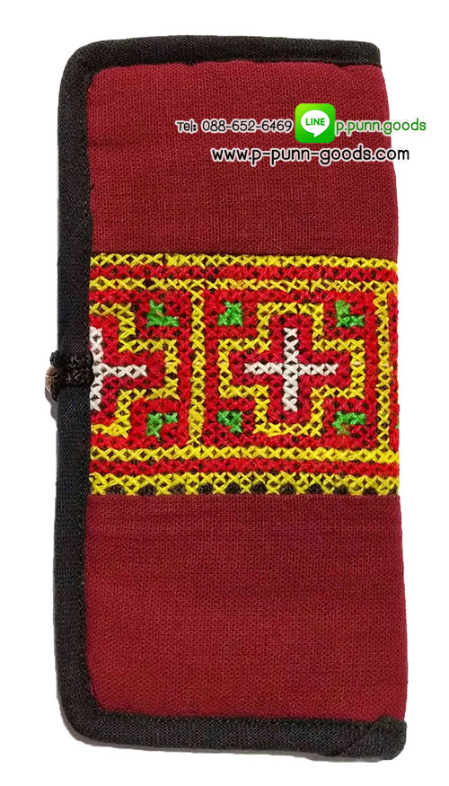 กระเป๋าสตางค์ผ้าชาวเขา กระเป๋าใบยาว