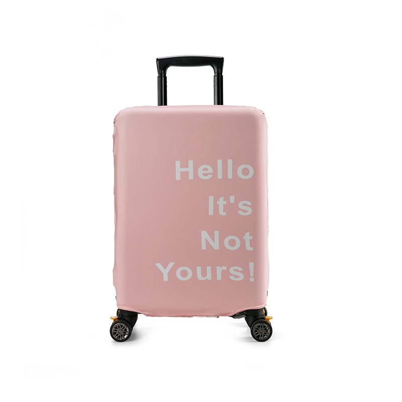 (ผ้ายืด มีลาย ขนาด M) ผ้าคลุมกระเป๋าเดินทาง ขนาด 24 - 26 นิ้ว ผ้ายืดกันน้ำ ก้นกระดุม กันรอยขีดข่วน มี 4 สีให้เลือก