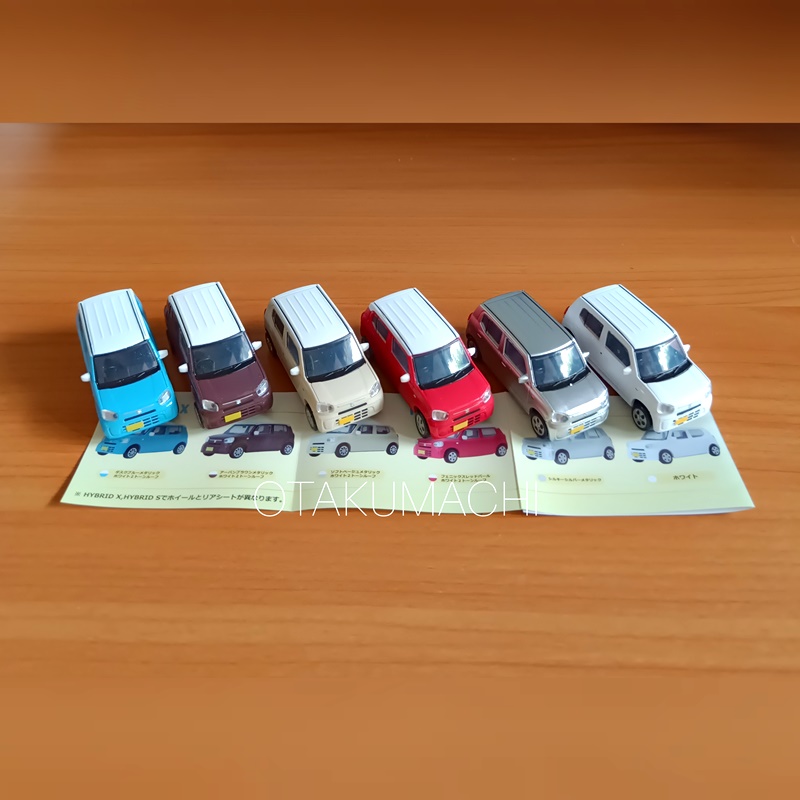 กาชาปองโมเดลรถซูซูกิอัลโต้ สเกล 1/64 SUZUKI ALTO Collection