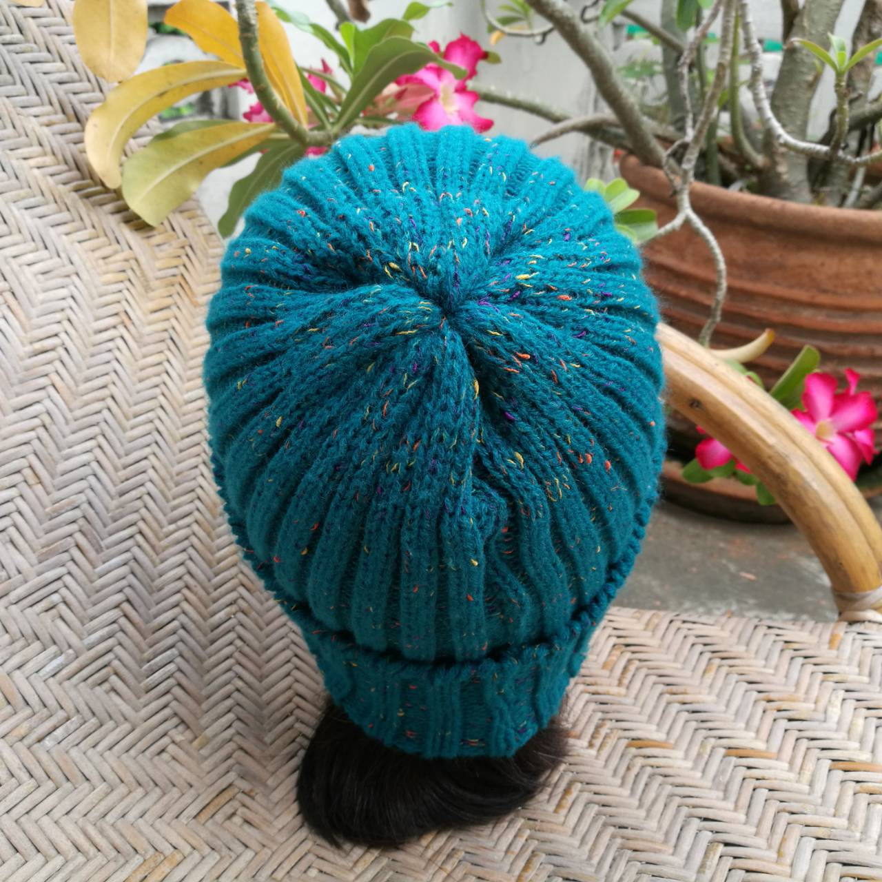 หมวกไหมพรมสีสวย ใส่อุ่น