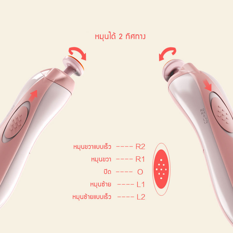 ที่ตัดเล็บเด็กอัตโนมัติ NanaBaby สำหรับวัย 0-24 เดือน มีไฟตัดเล็บเวลานอน