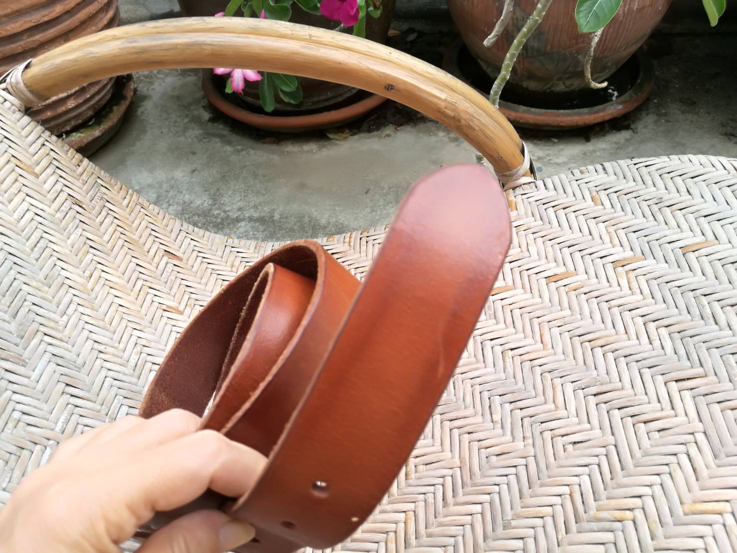 เข็มขัดหนังแท้ LOWRYS FARM แบรนด์ดัง