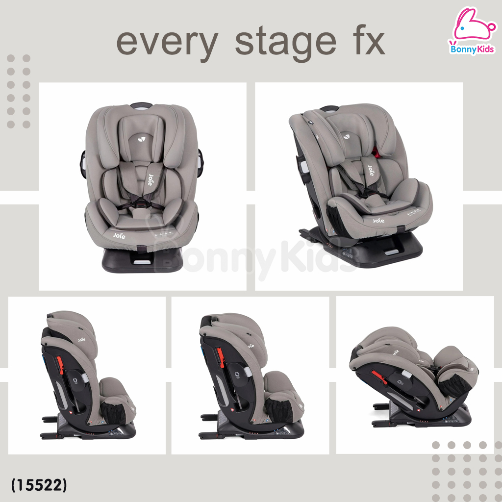 (15522) Joie (โจอี้) คาร์ซีท รุ่น Every Stage FX สำหรับเด็กแรกเกิด - 12 ขวบ ติดตั้งได้ 2 ระบบ