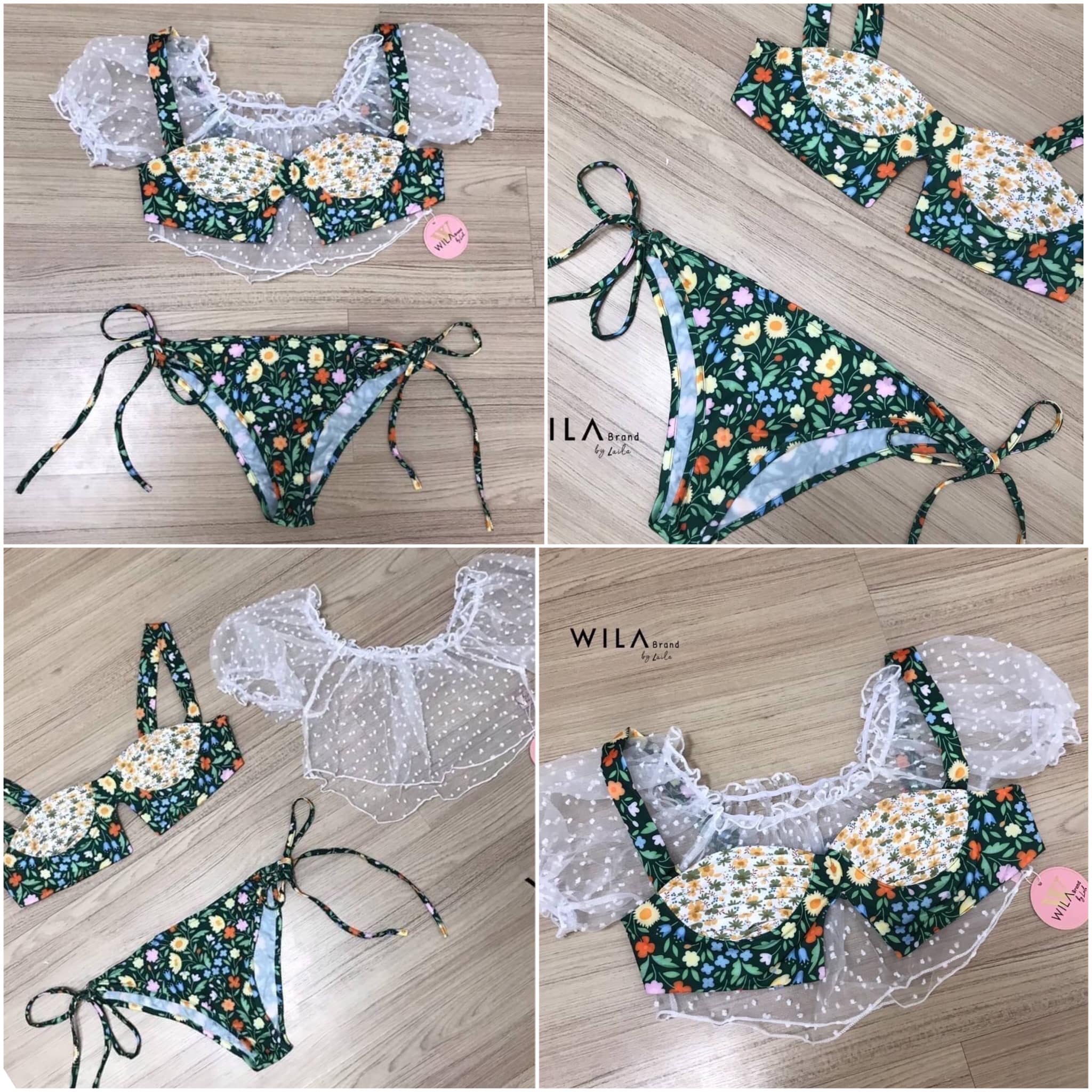 เซ็ทชุดว่ายน้ำ เสื้อซีทูแขนตุ๊กตา มาพร้อมชุด ว่ายน้ำลายดอกไม้สุดคิ้วท์ เสริมทรง ที่อก ตะขอหลัง กางเกงผูกเอวตาม ขนาดได้เลยค๊า น่ารักสุดๆ : สินค้าคุณภาพ .พร้อมส่ง