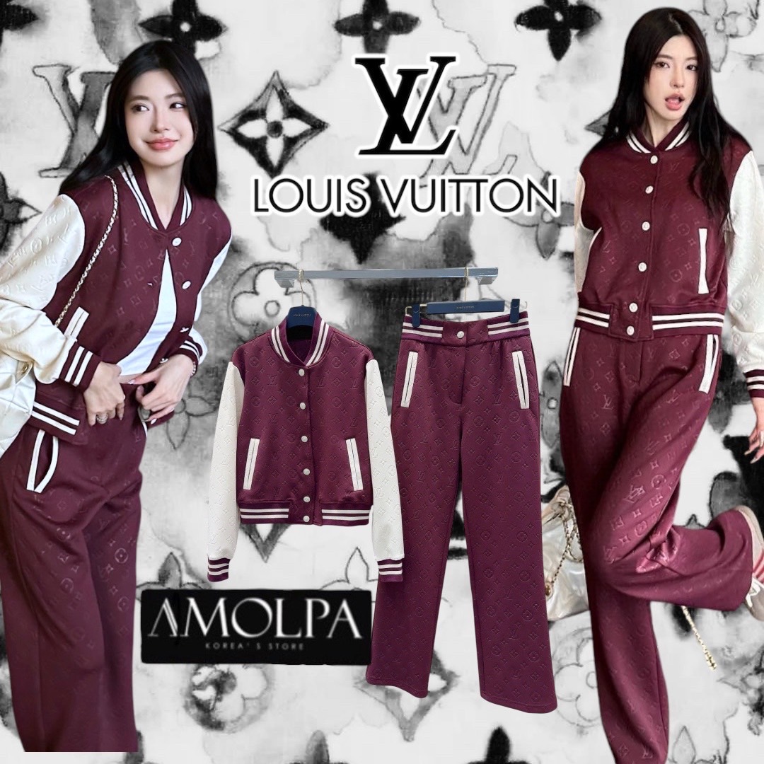 SET JACKET LV งาน Hiend เนื้อผ้าดีม๊าก ผ้าใส่สบายมากกกก ใส่สบาย : สินค้าคุณภาพ (พร้อมส่ง)