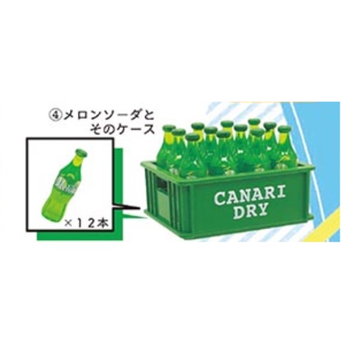 กาชาปองโมเดลขวดน้ำยกโหลในลัง 12 Bottles and Their Cases