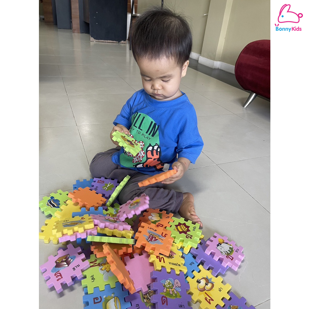 ASTA (แอสต้า) จิ๊กซอว์ภาพ คำศัพท์ ภาษาอังกฤษ A-Z และ ก-ฮ ตัวต่อเสริมทักษะ โฟมนิ่ม ภาพสวย สีสันสดใส