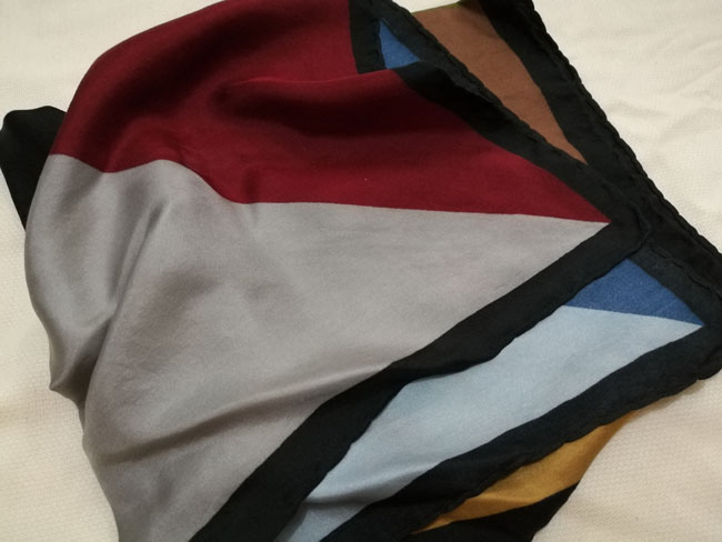 ผ้าผูกผม ผูกคอ 100% Silk Ashear Made in ITALY