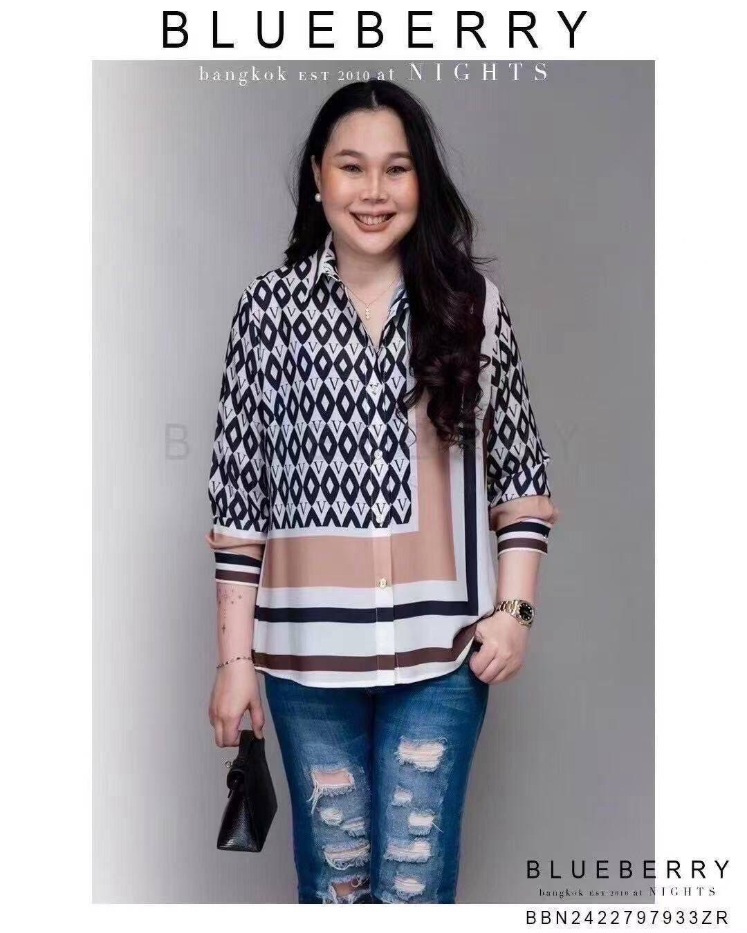 เสื้อเชิ้ต พรีเมียมทรงคลาสสิคตลอดกาลเชิ้ตแขนยาว พิมพ์ลายแบรนด์เนมไฮคลาส ใส่สบาย : สินค้าคุณภาพ (พร้อมส่ง)