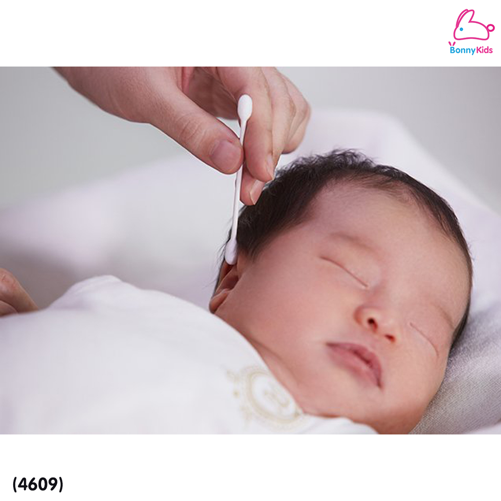 (4609) Baby Moby (เบบี้โมบี้) Big Cotton Buds คอตตอนบัต ชนิดหัวใหญ่ สำลีก้านกระดาษ (กระปุกละ 110 ก้าน)