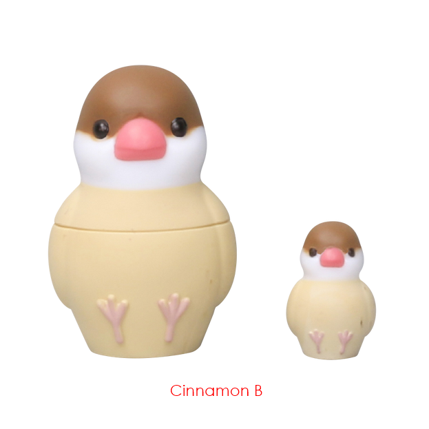 กาชาปองมาสคอทนกแม่ลูกดก Sparrow Matryoshka