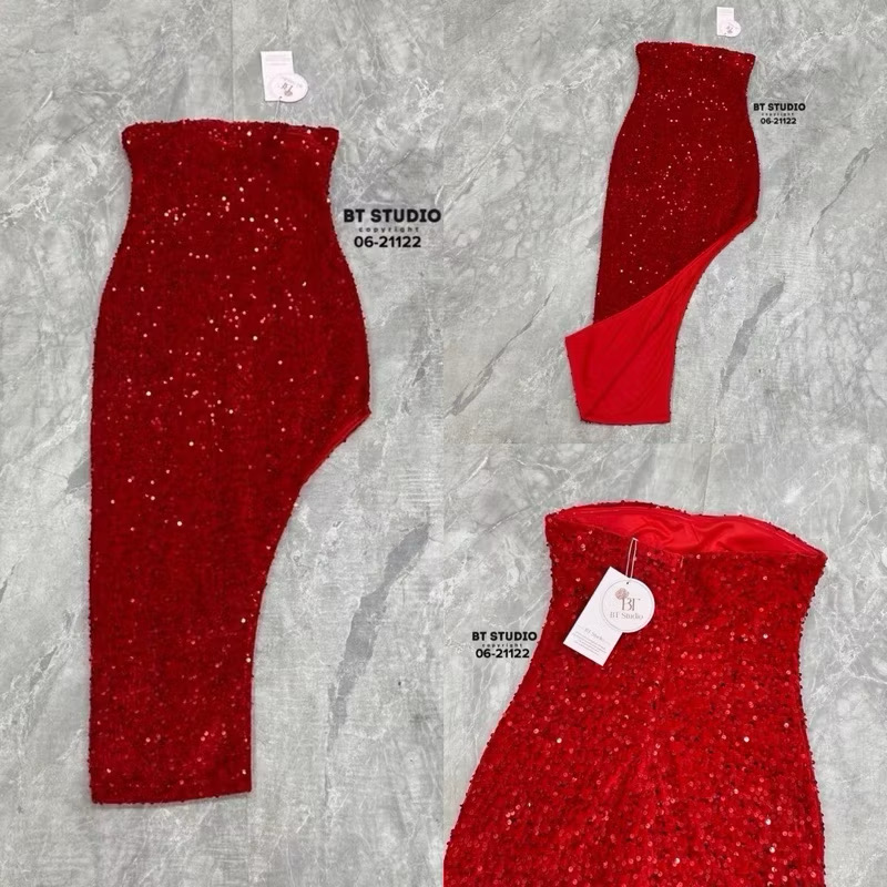 เดรสเกาะอกกริตเตอร์แน่น ๆ ทั้งชุดปลายชายเว้าเฉียงผ่าสูง งานสวยเนื้อผ้าดี เล่นไฟสุด มีซับในอกเสริมฟองน้ำ ซิปหลัง แทบซิลิโคนกันลื่นจ้า ใส่สบาย : สินค้าคุณภาพ (พร้อมส่ง)