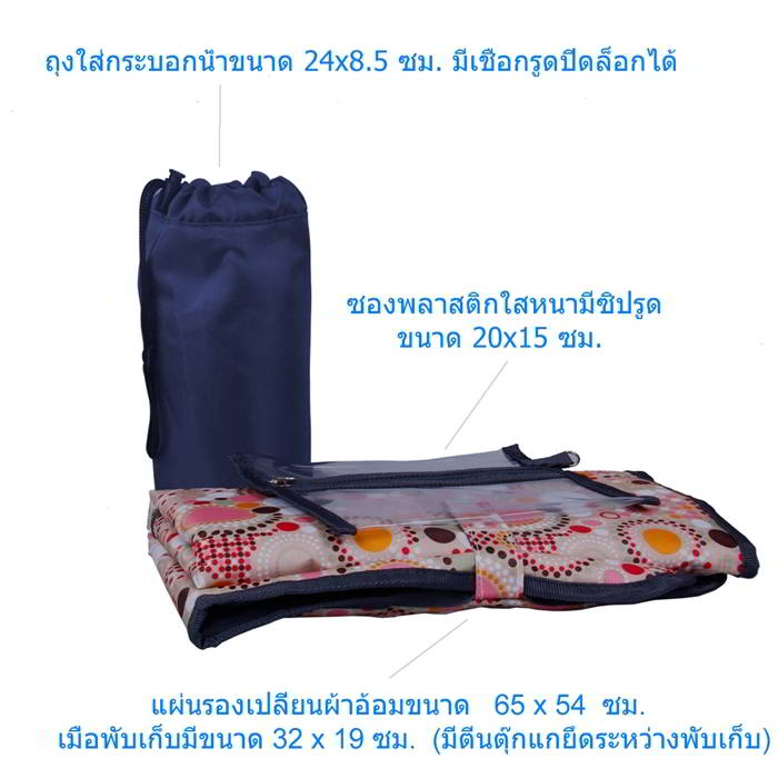 Ecosusi กระเป๋าคุณแม่ กระเป๋าสัมภาระคุณแม่ กระเป๋าแม่ลูกอ่อน ช่วยจัดระเบียบของให้ลูกน้อย กันน้ำ ช่องเยอะ (ECOSUSI Large Diaper Tote Baby Mummy Bag)