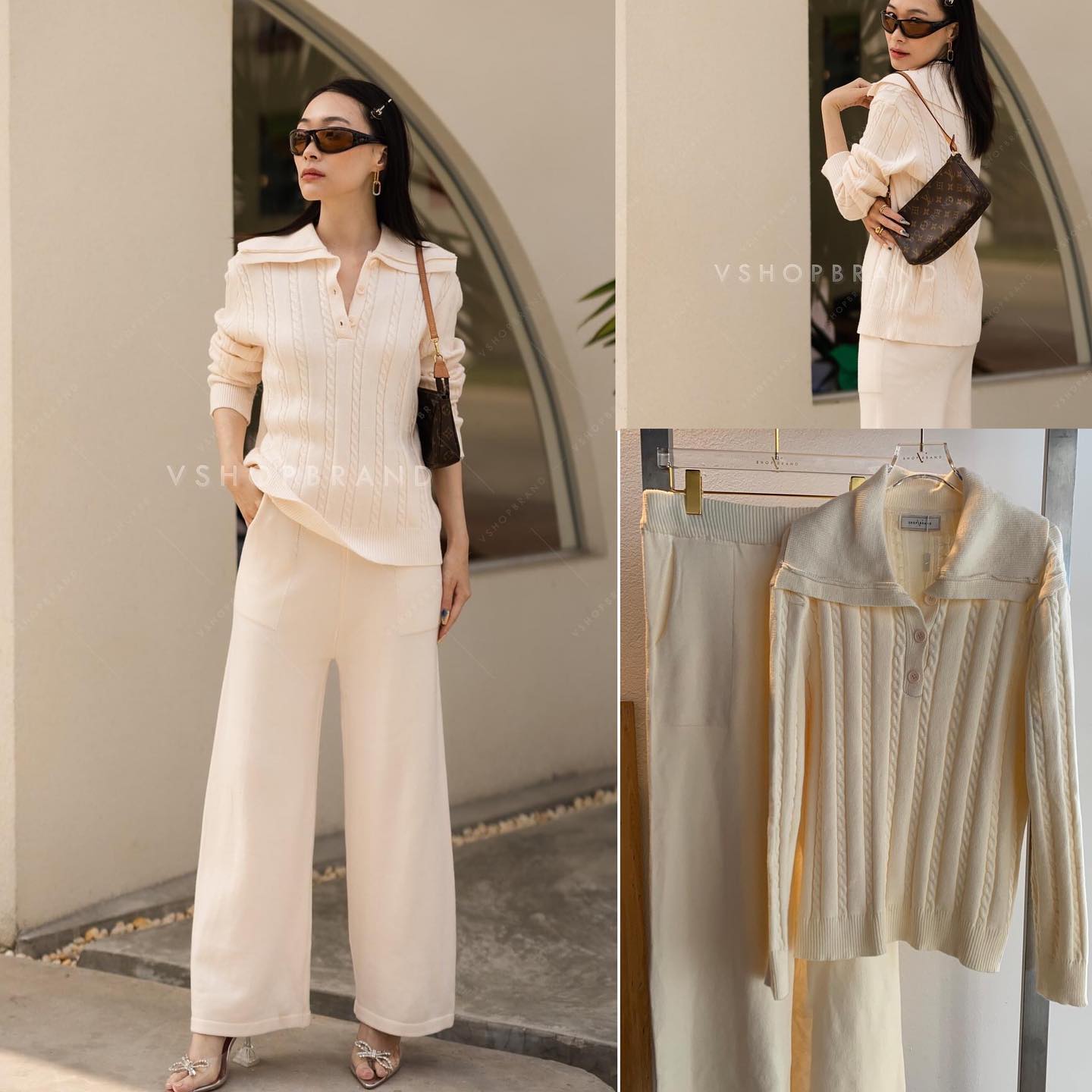 Set เสื้อไหมพรม+ขายาว : สินค้าคุณภาพ (พร้อมส่ง)