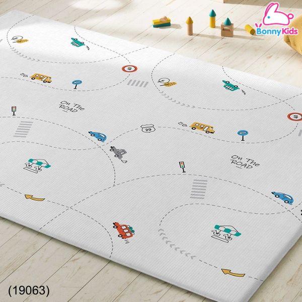 (19063) แผ่นรองคลาน Parklon Lapure Soft Mat 140x235x1.5cm. ลาย On The Road