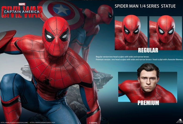 [เปิดจอง] Spiderman Civil War By Queen Studio (Licensed) Premium Ver (มี3หัว)