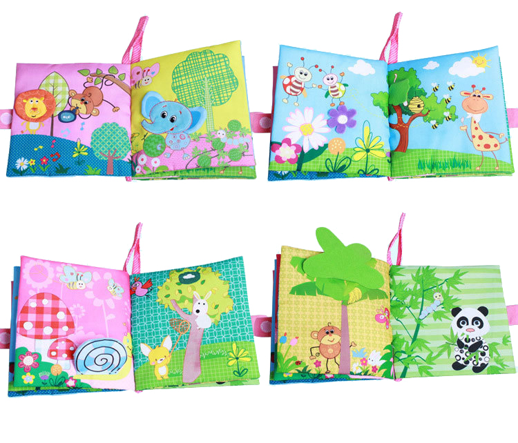 หนังสือผ้า หนังสือภาพสำหรับเด็กเล็ก Learning with Nature by Jollybaby