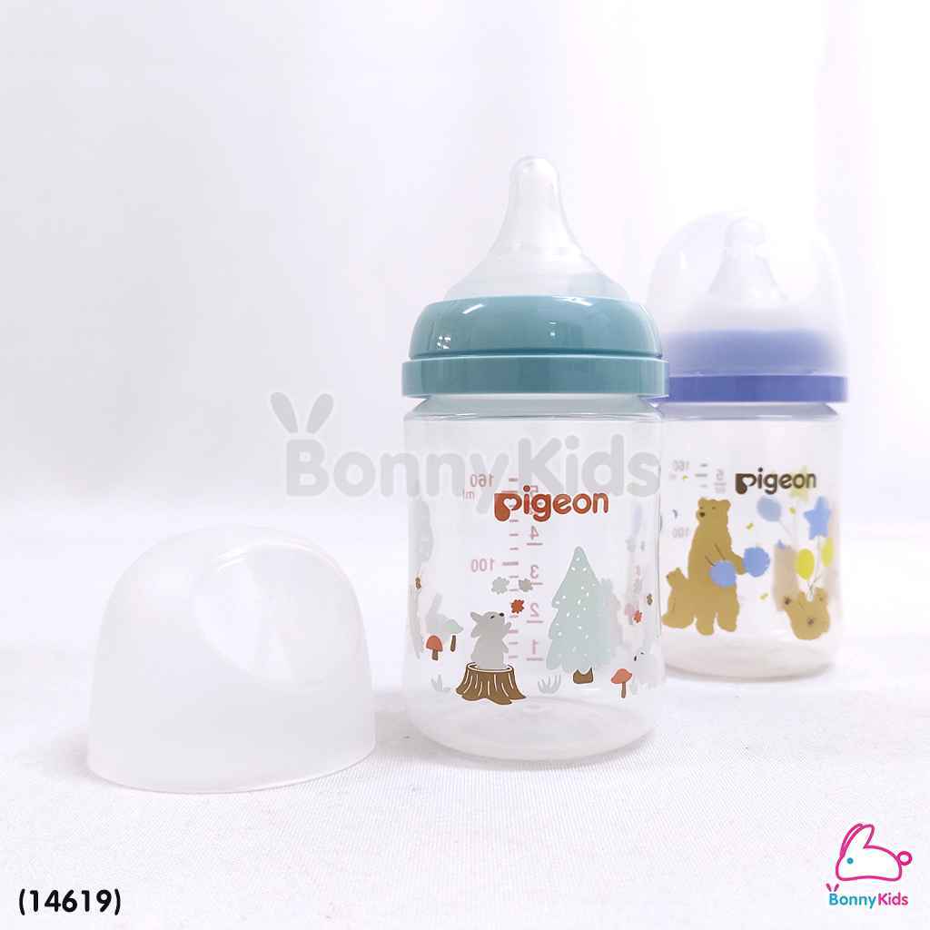 Pigeon (พีเจ้นท์) SofTouch Peristaltic ขวดนมเสมือนการให้นมมารดา ขวดคอกว้าง (แรกเกิด-6เดือนขึ้นไป)