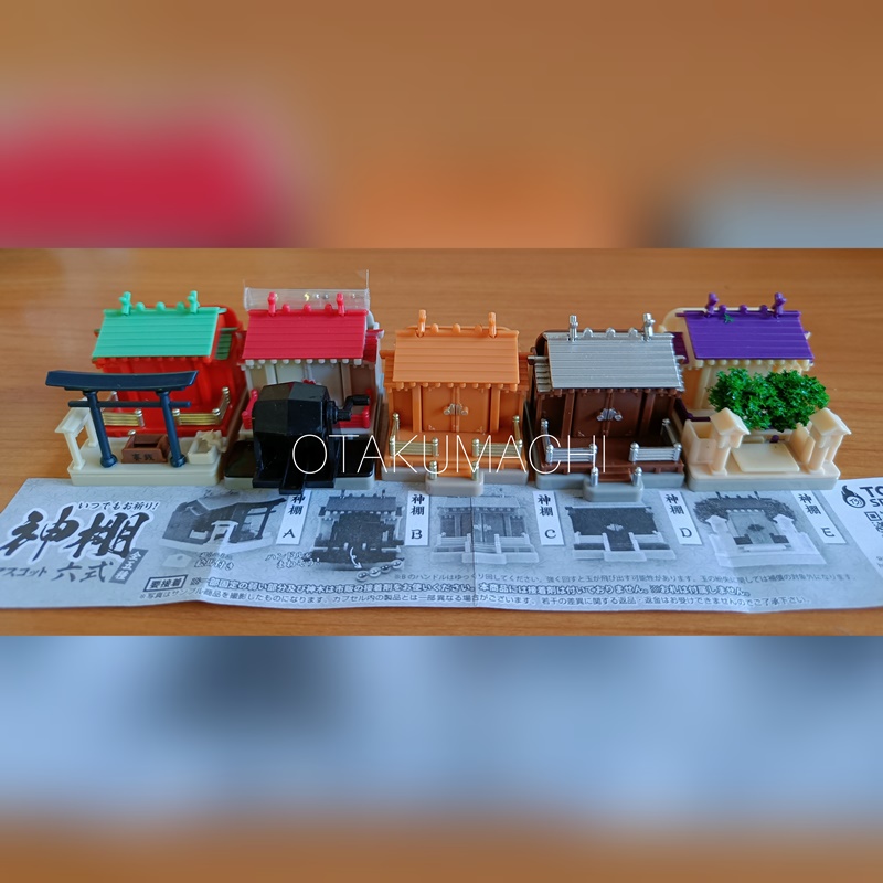 กาชาปองโมเดลศาลเจ้าญี่ปุ่นขนาดจิ๋ว Pray Anytime! Shinto Altar Mascot Rokushiki